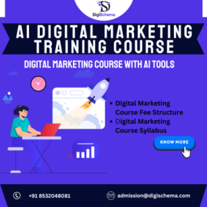 AI digital marketing course and course and syllabus and fee structure and digi schema logo and contact details