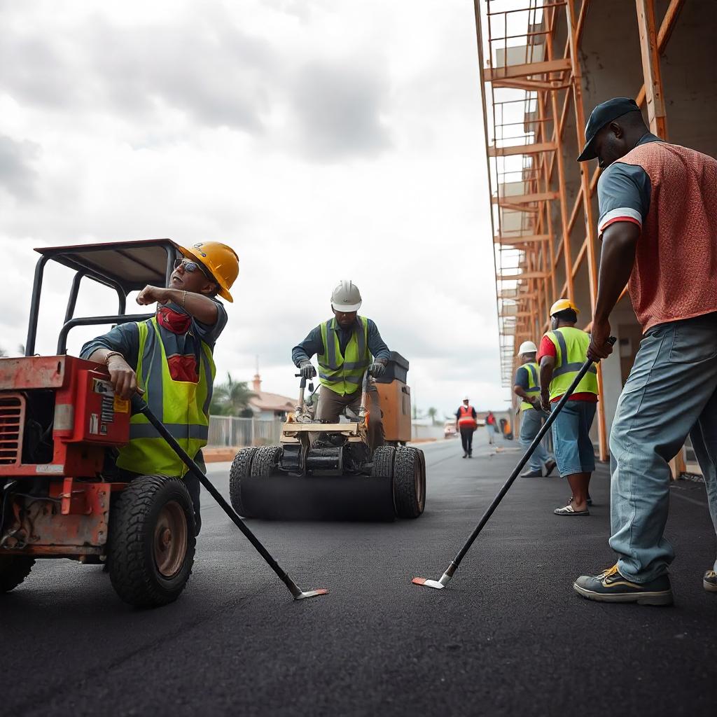 Installation Process for Rubber Driveways