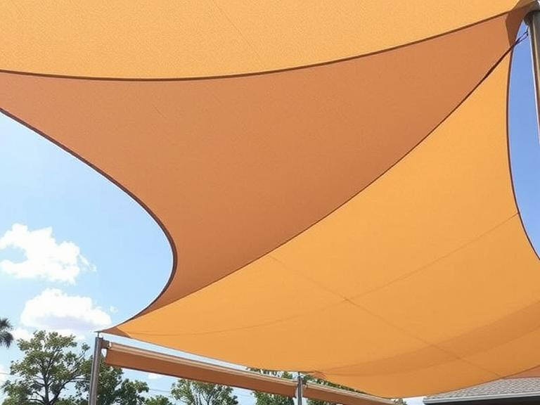 Waterproof shade sails