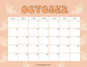 october calendar