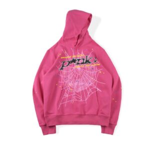 Dark Pink Sp5der Hoodie