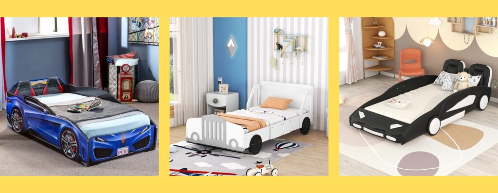 kids car bed