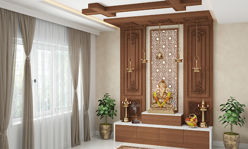 corian mandir design