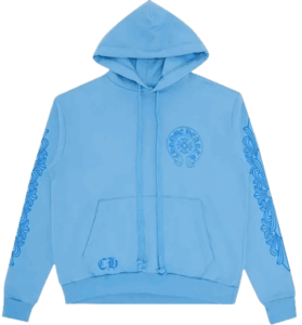 Blue -Chrome- Hearts -Hoodie