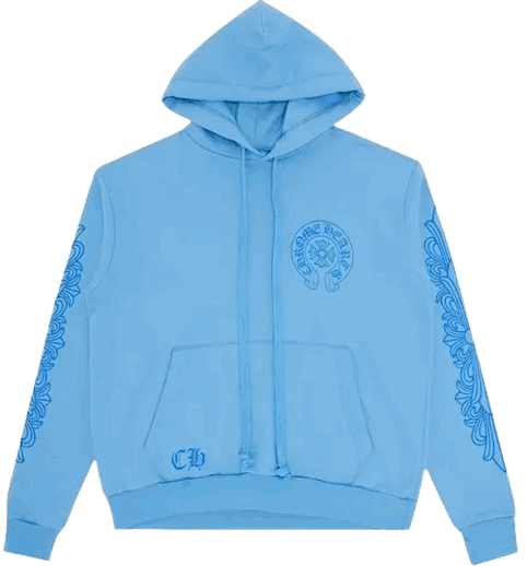 Blue -Chrome- Hearts -Hoodie