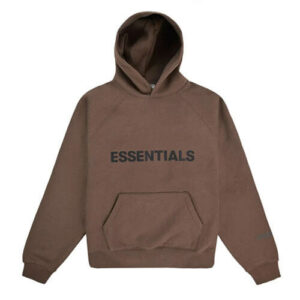 dark brown essentials hoodie