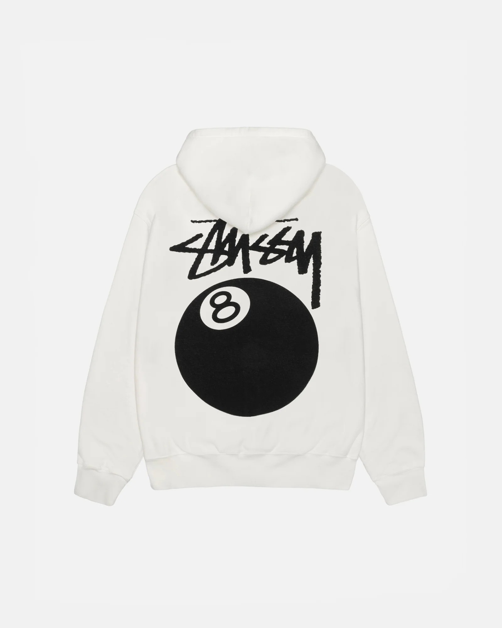 8 BALL WHITE PIGMENT DYED HOODIE