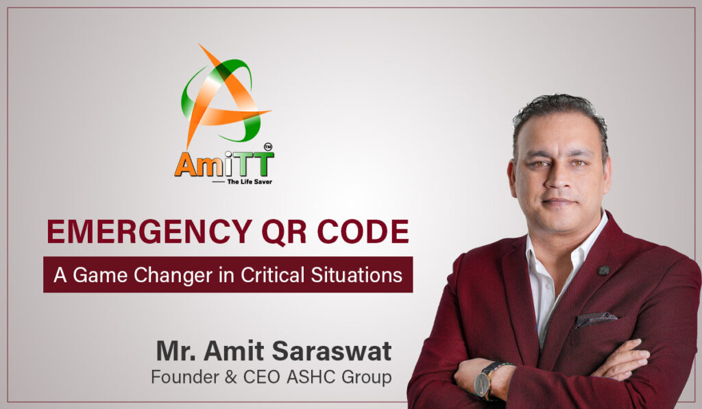 Amit saraswat, founder Emergency QR Code