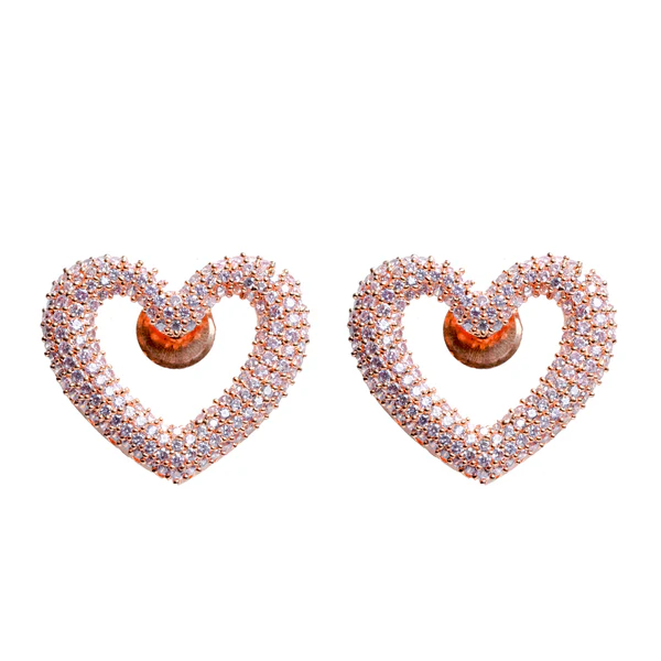 Pink Heart Earrings