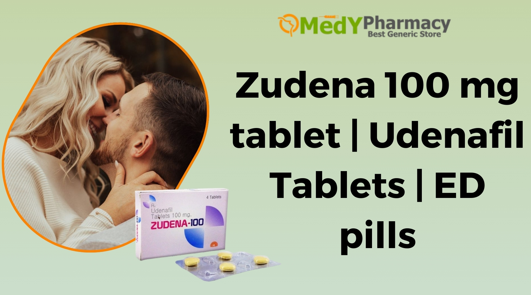 Zudena 100 mg tablet | Udenafil Tablets | ED pills