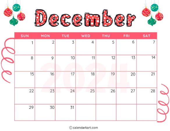 December 2024 Calendar