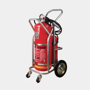 High pressure water mist CAF fire extinguisher on motorcycle