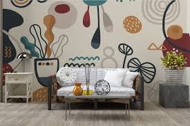 'transform wall with boho wallpaper