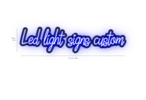 led light signs custom