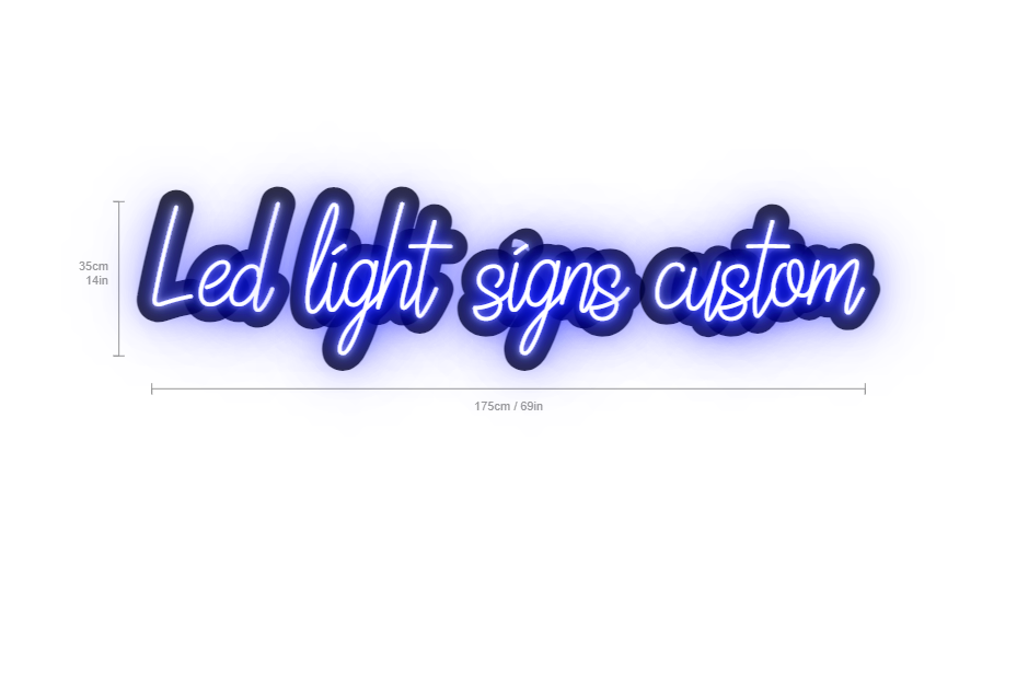 led light signs custom