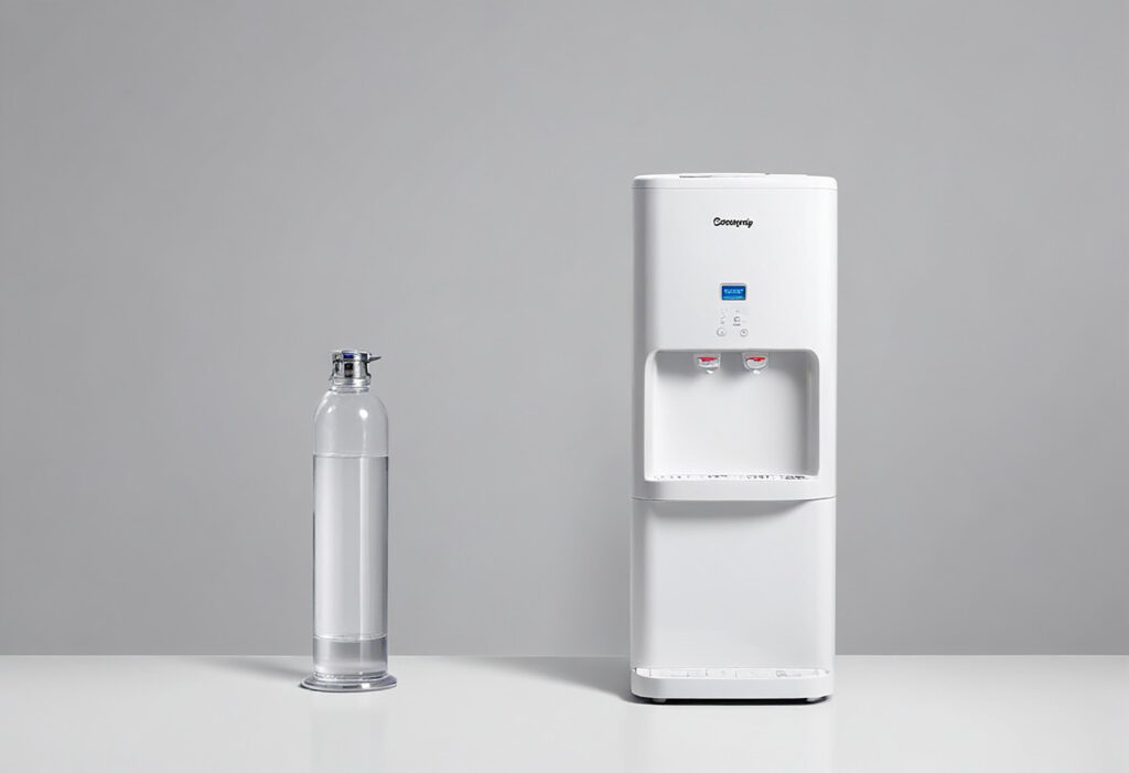 water dispenser with bottle water