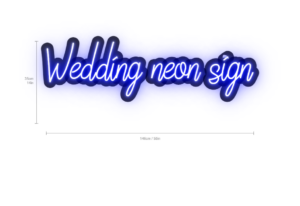 wedding neon sign