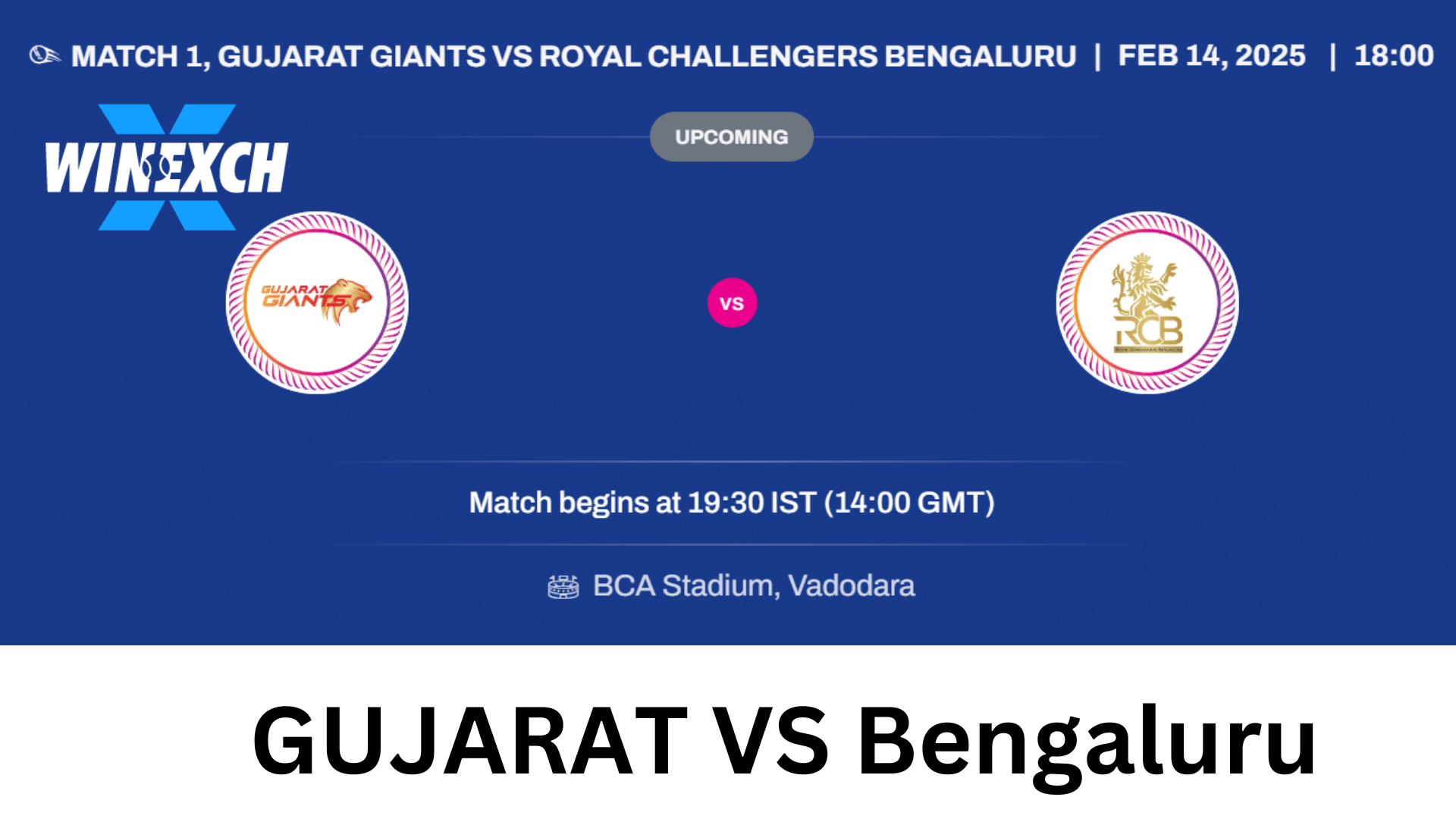 Gujarat Giants vs. RCB – The Big Clash