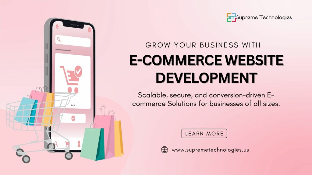 Professional e-commerce website development services for business growth.