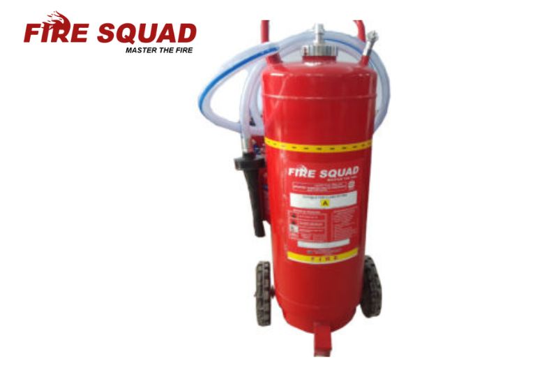 Trolley Mounted Water Mist and CAF Fire Extinguisher