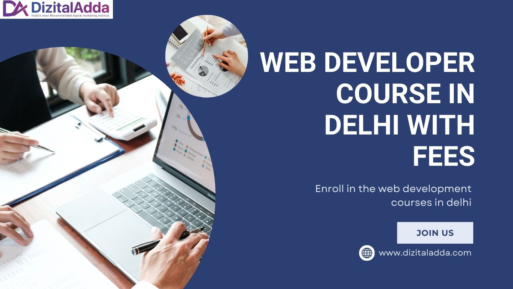 web developer course in delhi with fees