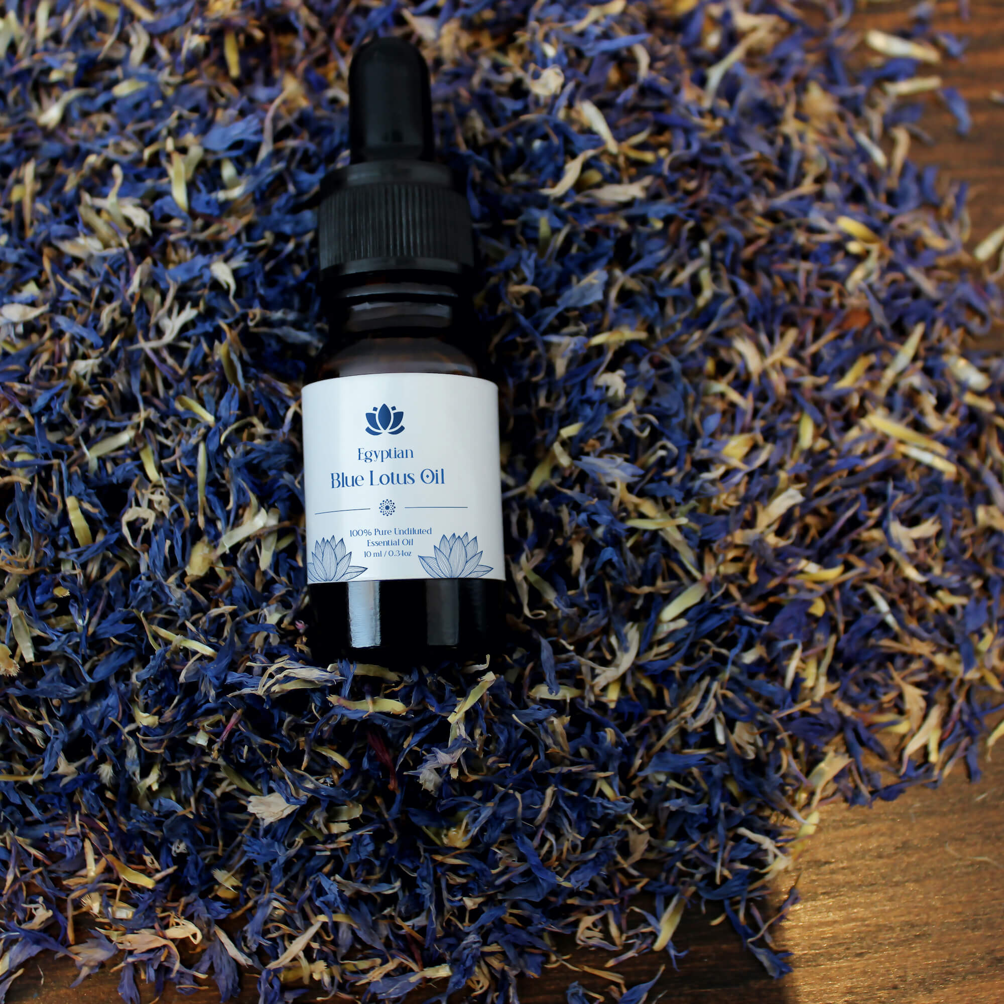 Pure blue lotus oil