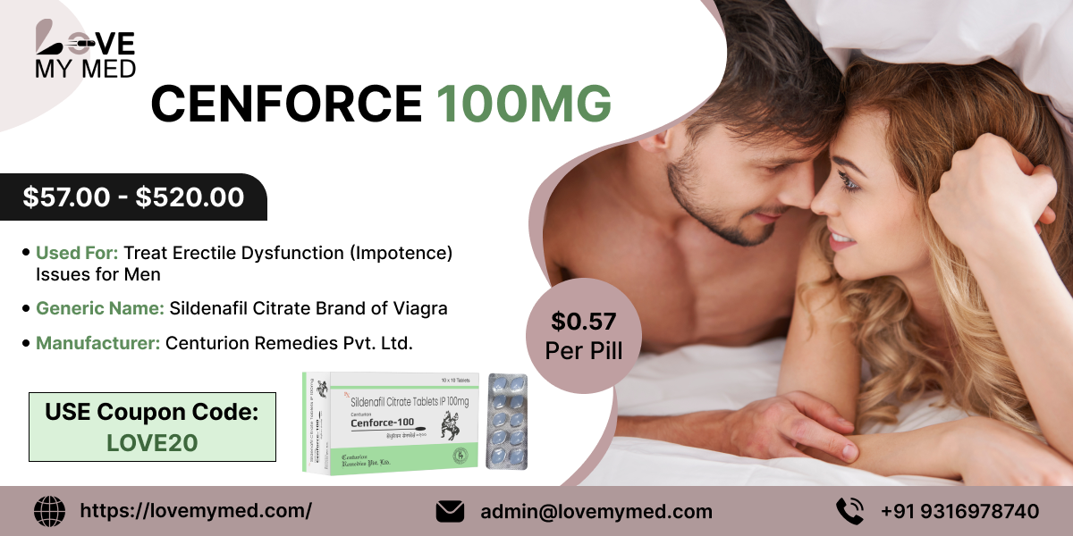 Let Cenforce 100 help you eliminate performance worries!