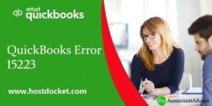 QuickBooks Error 15223