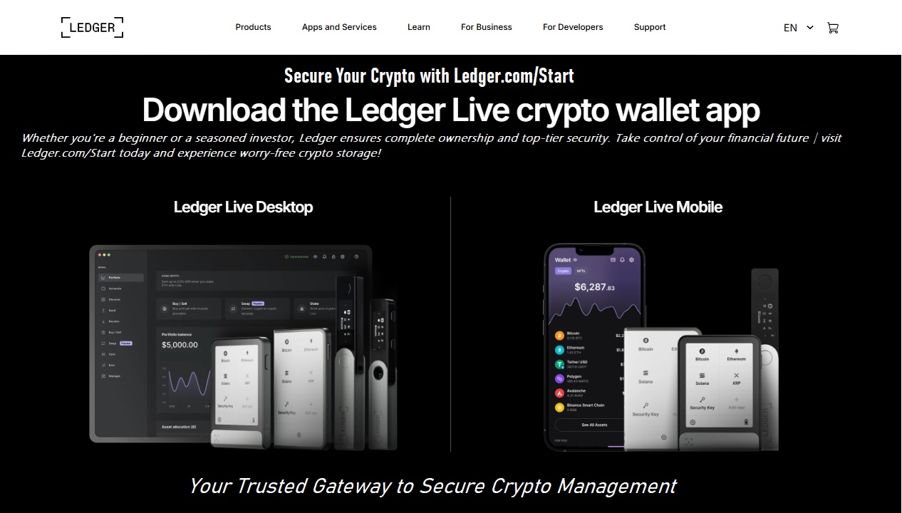 Ledger.com/start – Download Ledger Live | Official Site®