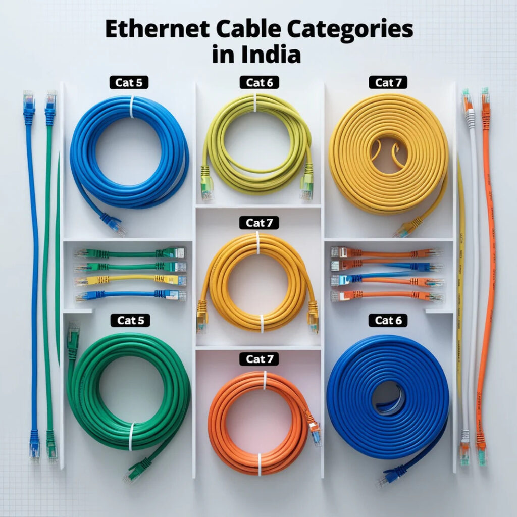 Multiple Categories of Ethernet Cables