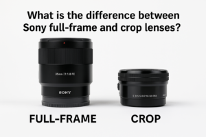 Sony full-frame and crop lenses