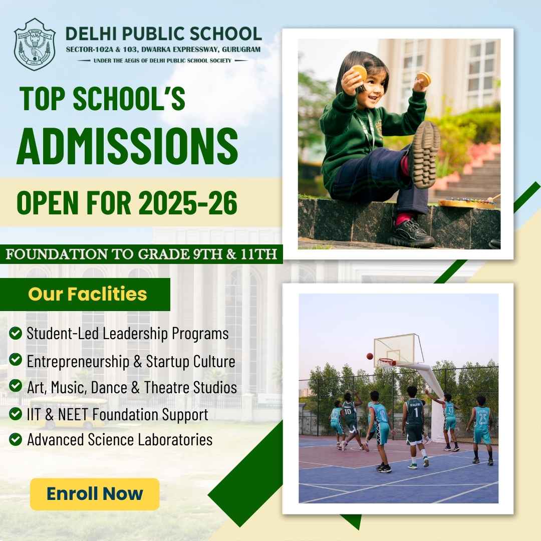 Top Schools Admission Open 2025-26 in Gurugram! Enroll Your Child in the Best Schools Today 🏫✨