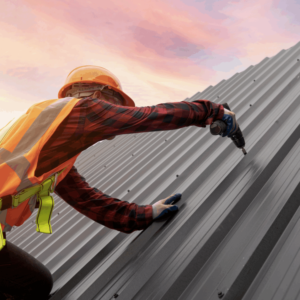 standing seam metal roof installation