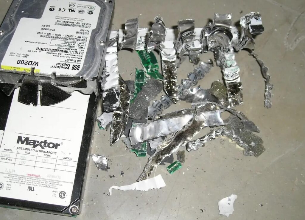 hard drive destruction service