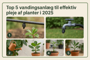 I en tid, hvor bæredygtighed og teknologisk innovation går hånd i hånd, har moderne vanding sanlæg (vandingsanlæg) revolutioneret måden, vi passer vores haver og planter på. Med intelligent styring, sensorbaseret overvågning og automatisering bliver det nemmere end nogensinde før at sikre, at planter får præcis den mængde vand, de har brug for – uden spild. I denne artikel ser vi nærmere på de top 5 vanding sanlæg i 2025, der hjælper både hobbygartnere og professionelle med at holde planterne sunde og haven frodig – på en intelligent, effektiv og miljøvenlig måde. Hvorfor vælge et moderne vanding sanlæg? Et moderne vanding sanlæg gør mere end bare at levere vand til dine planter. De mest avancerede systemer i 2025 tilbyder: Automatisk vanding baseret på vejrforhold og jordfugtighed Fjernstyring via apps og stemmestyring Vandbesparelse gennem målrettet vanding Integration med smart home-systemer Disse funktioner hjælper med at sikre optimal plantepleje og gør hverdagen nemmere for enhver haveejer. 1. Gardena Smart System – Den komplette løsning Oversigt Gardena er et kendt navn inden for haveudstyr, og deres Smart System er blandt de mest avancerede løsninger i 2025. Det kombinerer præcisionsvanding med en brugervenlig app og intelligente sensorer. Nøglefunktioner: Smart Sensor måler jordfugtighed og temperatur Automatisk vanding tilpasset vejrudsigten App-styring fra hele verden Kompatibel med Amazon Alexa og Apple HomeKit Fordele: Meget brugervenligt Perfekt til større haver Høj kvalitet og holdbarhed Ulemper: Relativt dyrt Kræver installation og opsætning Ideelt for: Haveejere, der ønsker et alt-i-ét system med høj præcision og kontrol. 2. Orbit B-hyve XR – Smart og præcis Oversigt Orbit B-hyve XR er en populær smart sprinklercontroller, der tilbyder avanceret teknologi til en mere overkommelig pris. Dette system egner sig særligt godt til dem, der har eksisterende sprinkleranlæg. Nøglefunktioner: Wi-Fi-forbindelse med fjernadgang via app Justerer vanding baseret på lokal vejrudsigt EPA WaterSense-certificeret (vandbesparende) Let at installere og bruge Fordele: Prisvenlig i forhold til funktioner Effektiv vandbesparelse Let at tilføje til eksisterende systemer Ulemper: Ikke optimal til små terrasser eller altaner Kræver noget teknisk opsætning Ideelt for: Husejere med etablerede sprinkleranlæg, der ønsker smart opgradering. 3. Xiaomi Mi Smart Irrigation Kit – Budgetvenlig og effektiv Oversigt Xiaomi har udvidet deres portefølje med et smart vanding kit, der kombinerer sensorer og automatisk vanding til en meget lav pris. Systemet er perfekt til mindre haver, potteplanter og drivhuse. Nøglefunktioner: Jordfugtighedssensorer Automatisk timer og appstyring Kompakt design Integration med Xiaomi Home-økosystemet Fordele: Meget billig løsning Brugervenlig app Velegnet til indendørs og altanbrug Ulemper: Begrænset rækkevidde Ikke så robust som dyrere systemer Ideelt for: Byboere, altanbrugere og begyndere i smart gardening. 4. Rain Bird ESP-TM2 med WiFi – Professionel kvalitet til private Oversigt Rain Bird er ofte brugt i kommercielle anlæg og parker, men deres ESP-TM2 controller med WiFi-modul bringer professionel kvalitet ind i private haver. Systemet er pålideligt, skalerbart og yderst tilpasningsdygtigt. Nøglefunktioner: Op til 12 zoner med individuel styring Smart WiFi-modul til appstyring Automatisk justering efter vejr Vandbesparende logik og cyklus-kontrol Fordele: Pålidelig og robust Perfekt til store haver eller ejendomme Høj præcision Ulemper: Ikke velegnet til nybegyndere Kræver professionel installation Ideelt for: Avancerede haveejere eller større ejendomme med komplekse behov. 5. Eve Aqua – Simpel og smart til små områder Oversigt Eve Aqua er en lille, men effektiv enhed, der forbindes direkte til en almindelig vandhane. Den styres via app og Apple HomeKit og egner sig perfekt til altaner og små haver. Nøglefunktioner: Bluetooth og Thread-understøttelse Tidsplanlægning og app-styring Kompatibel med Siri og HomeKit Vandforbrugsdata og historik Fordele: Meget nem at installere Ingen behov for ekstra sensorer Elegant og diskret design Ulemper: Begrænset rækkevidde (Bluetooth) Ikke optimal til store haver Ideelt for: Apple-brugere med små haver eller terrasser, der ønsker nem automatisk vanding. Sammenligningstabel: De 5 bedste vanding sanlæg i 2025 System Bedst til Prisniveau Smart Integration Sensorer inkluderet Skalerbarhed Gardena Smart Komplet havesystem Høj Alexa, Apple Ja Høj Orbit B-hyve XR Sprinkleranlæg Mellem Wi-Fi Nej Høj Xiaomi Mi Kit Potteplanter / Altan Lav Xiaomi Home Ja Lav Rain Bird ESP-TM2 Store haver Mellem-Høj Wi-Fi Valgfri Meget høj Eve Aqua Små arealer / Altan Mellem Apple HomeKit Nej Lav Hvad skal du overveje, før du vælger et vanding sanlæg? 1. Størrelse og type af område Vælg et system, der passer til dit behov – små terrasser kræver mindre systemer, mens store haver har brug for avancerede løsninger. 2. Kompatibilitet med smart home Tjek, om systemet fungerer med dit eksisterende smart home-system som Google Assistant, Apple HomeKit eller Alexa. 3. Vejrjustering og sensorer Sensorer, der måler jordfugtighed og tilpasser vandingen, gør systemet mere præcist og miljøvenligt. 4. Budget Prisen varierer meget – find balancen mellem funktionalitet og hvad du er villig til at investere. Fremtiden for vanding sanlæg I takt med udviklingen af AI og IoT ser vi en spændende fremtid for havepleje. Systemer vil blive endnu mere selvkørende, og integration med satellitdata, klimamodeller og automatiske gødningssystemer er allerede under udvikling. Fremtiden byder på: Automatisk tilpasning af vanding til plantearter Individuelle planteprofiler Automatisk fejlmelding og vedligeholdelse Konklusion I 2025 er det muligt at give dine planter optimal pleje uden at løfte en finger – næsten. Med de rigtige vanding sanlæg kan du sikre både sunde planter og en ansvarlig brug af vandressourcer. Uanset om du har en stor have, en lille altan eller et drivhus, findes der et smart vanding system, der passer til dine behov. Investér i en af de top 5 løsninger og oplev forskellen selv – din have vil takke dig!