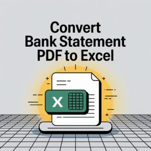 convert PDF bank to Excel