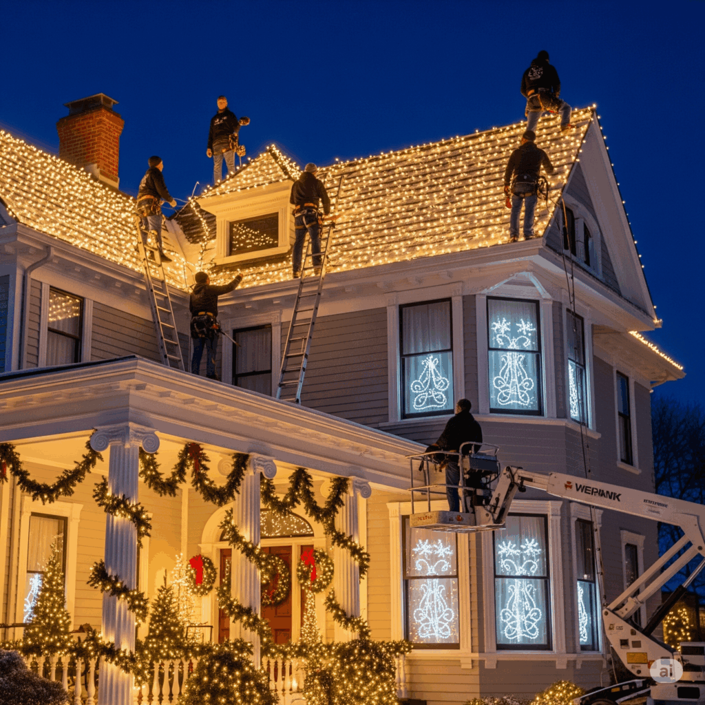 Holiday Lighting Installation