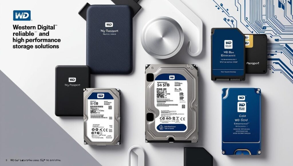 Western Digital external HDD plugged into a laptop