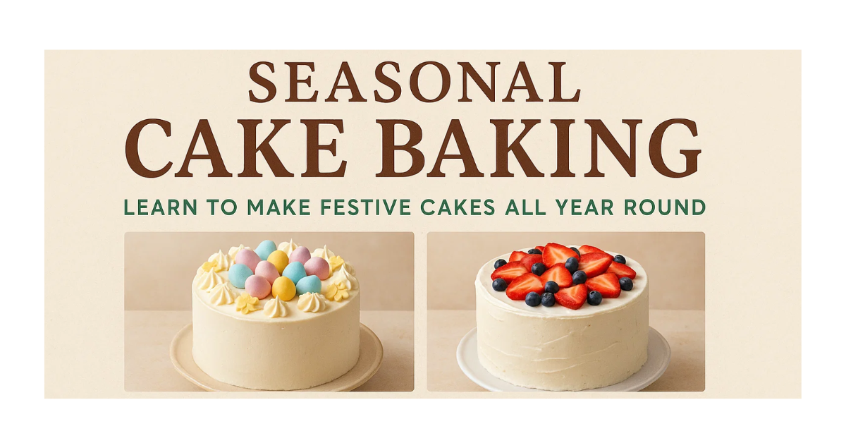 Seasonal Cake Baking: Learn to Make Festive Cakes All Year Round