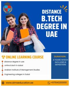 distance B.Tech degree in UAE