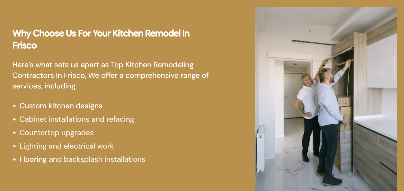 Professional kitchen remodeling Frisco