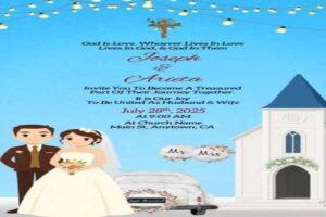 christian wedding invitation cards