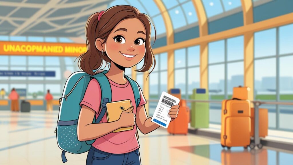 American Airlines Unaccompanied MInor, American Unaccompained Minor , American Unaccompanied Minor Service