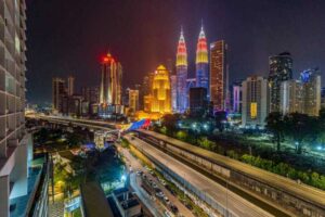 A famous international exhibition center in Malaysia is KLCC.
