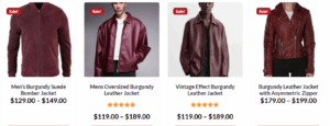burgundy leather jacket women’s