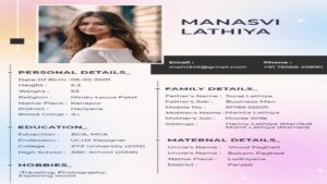 What Are the Key Elements in a Traditional Biodata for Marriage for Girl?