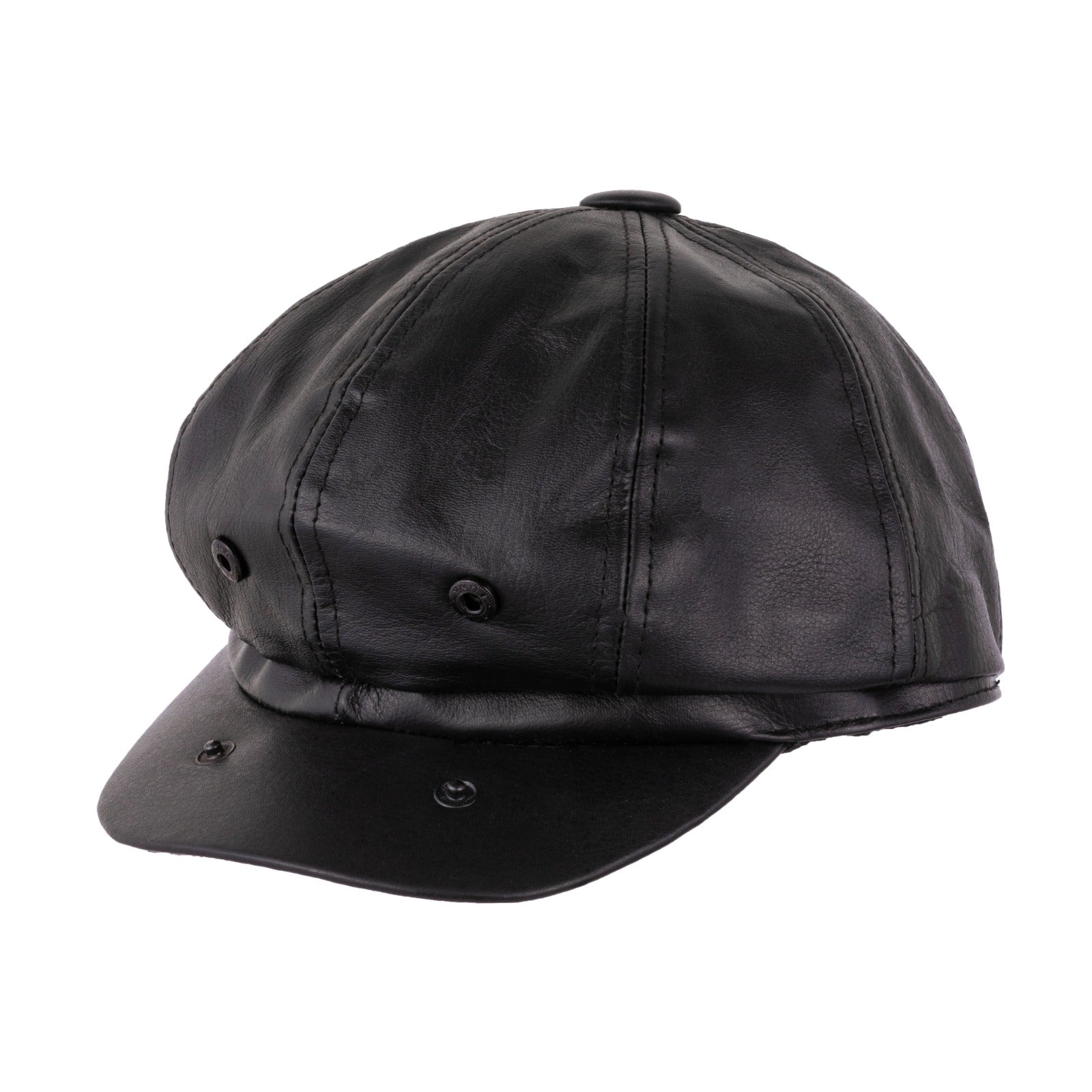 mens leather caps