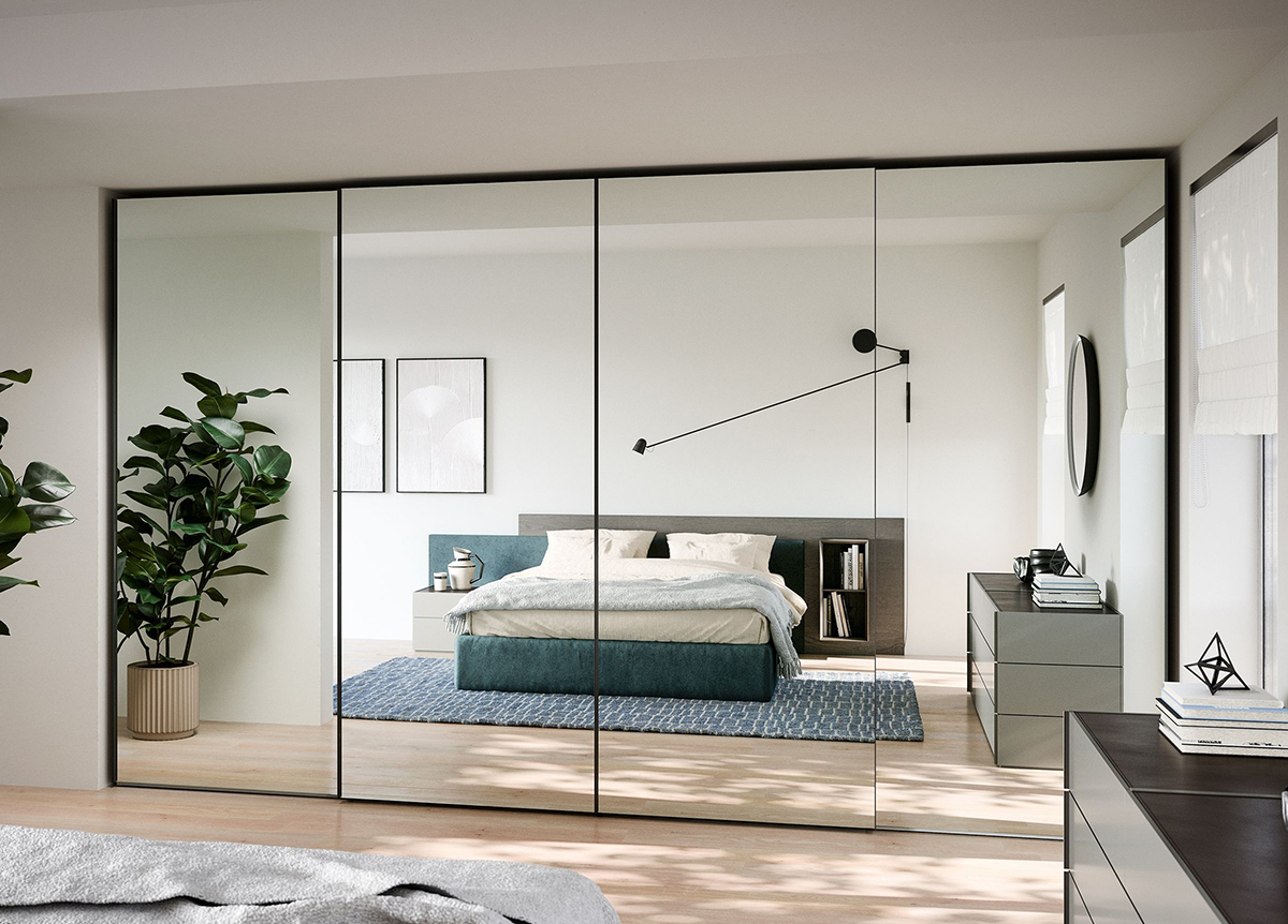 sliding mirror wardrobe
