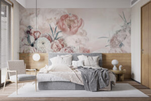 Pink White Flower Wallpaper Mural