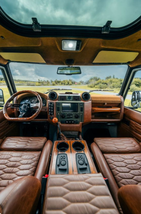 custom Defender interior trends